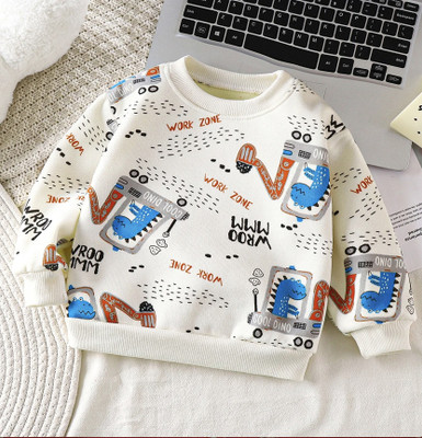 Tiny Hoomans Full Sleeve Printed Boys & Girls Sweatshirt