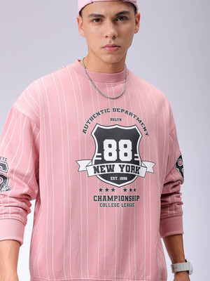 The Indian Garage Co. Full Sleeve Striped Men Sweatshirt
