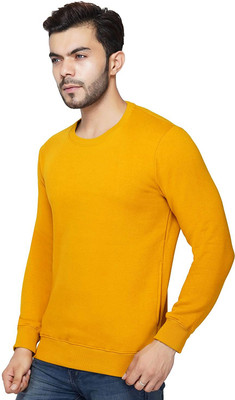 I KING Full Sleeve Solid Men Reversible Sweatshirt