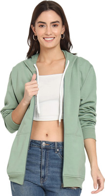 SHAUN Full Sleeve Solid Women Sweatshirt