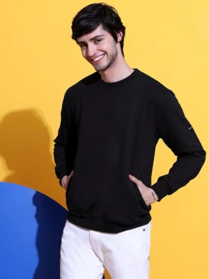 TOXA Full Sleeve Solid Men Sweatshirt