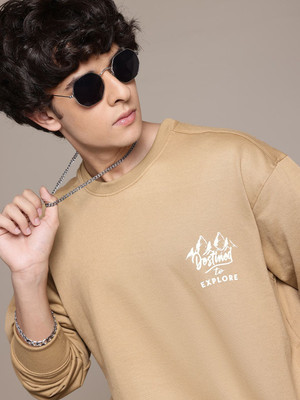Roadster Full Sleeve Solid Men Sweatshirt