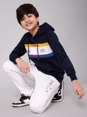 Alan Jones Full Sleeve Color Block Boys Sweatshirt