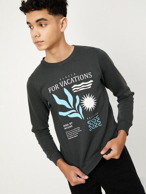 MAX Full Sleeve Printed Boys Sweatshirt