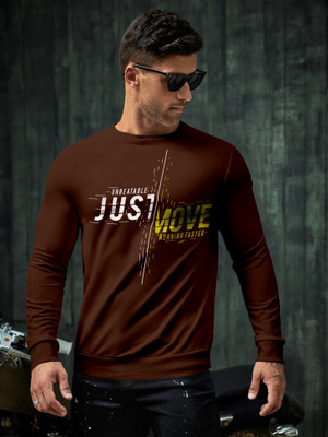 Trend Twist Full Sleeve Printed Men Sweatshirt