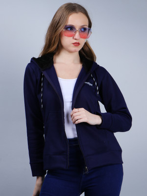 GROVERHUB Full Sleeve Solid Women Reversible Sweatshirt