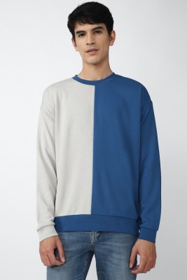 FOREVER 21 Full Sleeve Color Block Men Sweatshirt