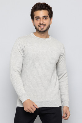 WEAR LUSSO Full Sleeve Solid Men Sweatshirt
