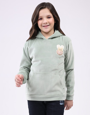 MONTE CARLO Full Sleeve Solid Girls Sweatshirt