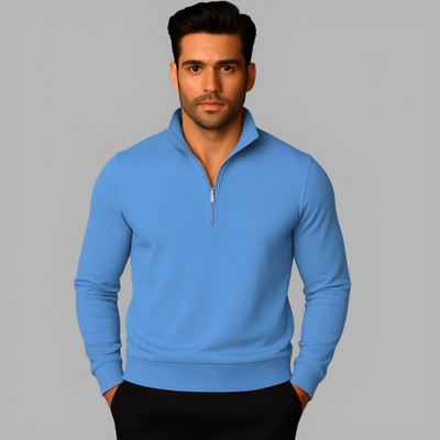 MACK JONNEY Full Sleeve Solid Men Sweatshirt