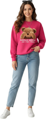 Stylezone Full Sleeve Self Design Women Sweatshirt