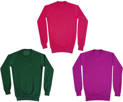 KAVYA Full Sleeve Solid Boys Sweatshirt