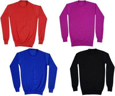 AE Trends Full Sleeve Solid Boys Sweatshirt