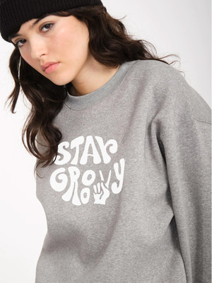 Calm Down Full Sleeve Printed Women Sweatshirt