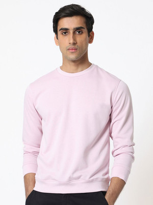 Picpok Trends Full Sleeve Solid Men Sweatshirt