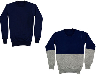 KAVYA Full Sleeve Color Block Boys Sweatshirt
