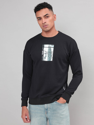 TECHNOSPORT Full Sleeve Printed Men Sweatshirt