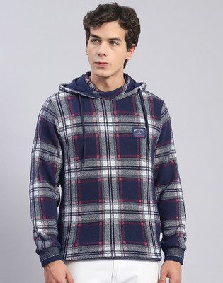 MONTE CARLO Full Sleeve Checkered Men Sweatshirt