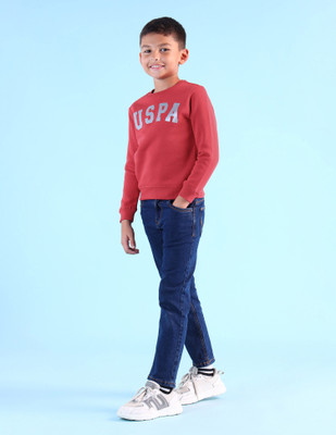 U.S. POLO ASSN. Full Sleeve Graphic Print Boys Sweatshirt