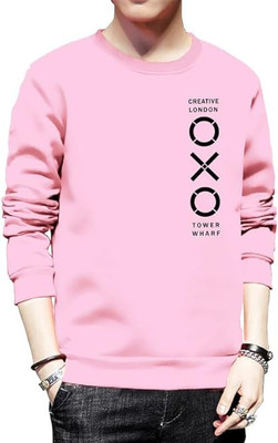Majexic Full Sleeve Self Design Men Sweatshirt