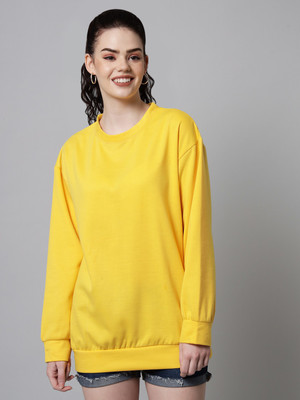 FUNDAY FASHION Full Sleeve Solid Women Sweatshirt