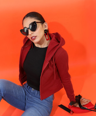 Tokyo Talkies Full Sleeve Solid Women Sweatshirt