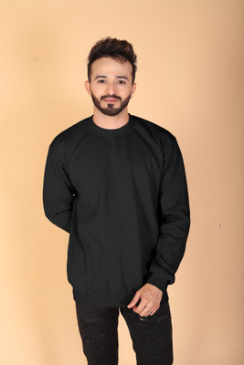 SANCIA Full Sleeve Solid Men Sweatshirt