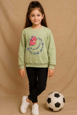 Blushh Collection Full Sleeve Printed Girls Sweatshirt
