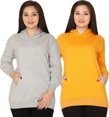 Weboasis Full Sleeve Solid Women Sweatshirt