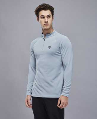 TECHNOSPORT Full Sleeve Solid Men Sweatshirt