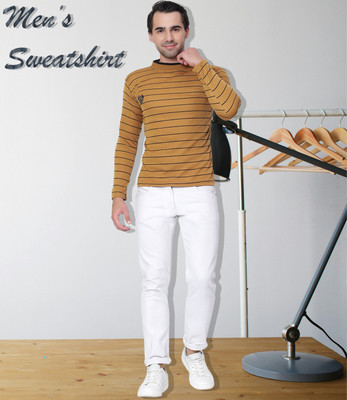 Srh Sports Full Sleeve Striped Men Sweatshirt