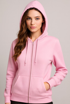 RudraRobes Full Sleeve Solid Women Sweatshirt