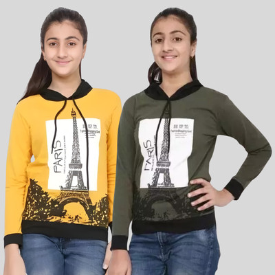 Ticoss Full Sleeve Graphic Print Girls Sweatshirt