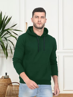 HOC Full Sleeve Solid Men Sweatshirt
