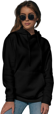 EZCLOTHING Full Sleeve Solid Women Sweatshirt