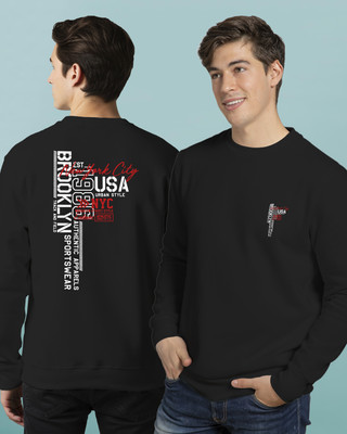 Buy That Trendz Full Sleeve Solid, Printed Men Sweatshirt