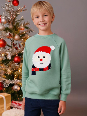 Cherry Crumble by Nitt Hyman Full Sleeve Applique Boys & Girls Sweatshirt