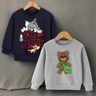 Mimmy Kids Full Sleeve Printed Baby Boys & Baby Girls Sweatshirt