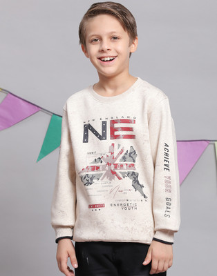 MONTE CARLO Full Sleeve Printed Boys Sweatshirt