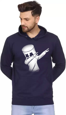 Adam White Full Sleeve Graphic Print Men Sweatshirt