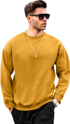 JUGULAR Full Sleeve Solid Men Sweatshirt