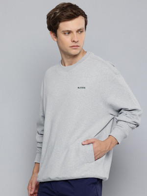 R.Code by The Roadster Life Co. Full Sleeve Solid Men Sweatshirt