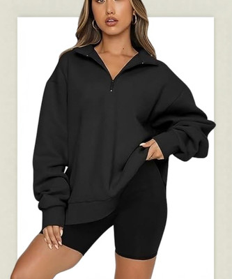 ClothyOutlet Full Sleeve Solid Women Sweatshirt