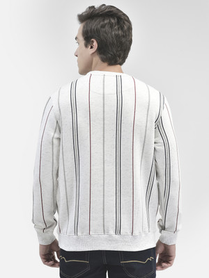 CRIMSOUNE CLUB Full Sleeve Striped Men Sweatshirt