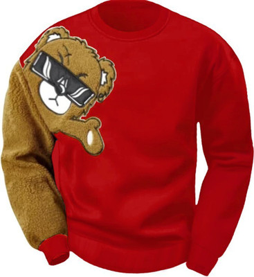 Eddicted Full Sleeve Self Design Men Sweatshirt