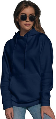 Pwexz Full Sleeve Solid Women Sweatshirt