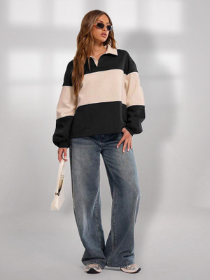 Tabadtod Full Sleeve Solid Women Sweatshirt