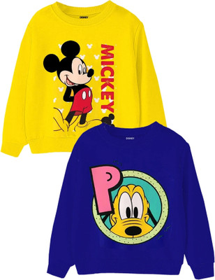 DISNEY BY MISS & CHIEF Full Sleeve Graphic Print Boys Sweatshirt
