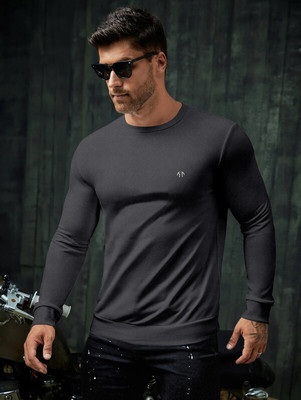 Triptee Full Sleeve Solid Men Sweatshirt