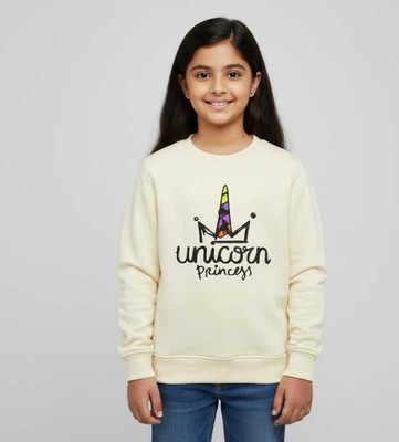 SARSAH Full Sleeve Printed Girls Sweatshirt